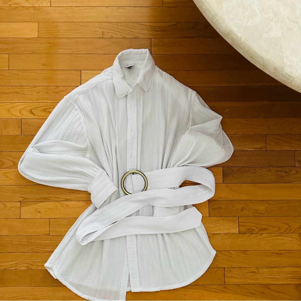 Bamba ribbed cover up - s/m with belt